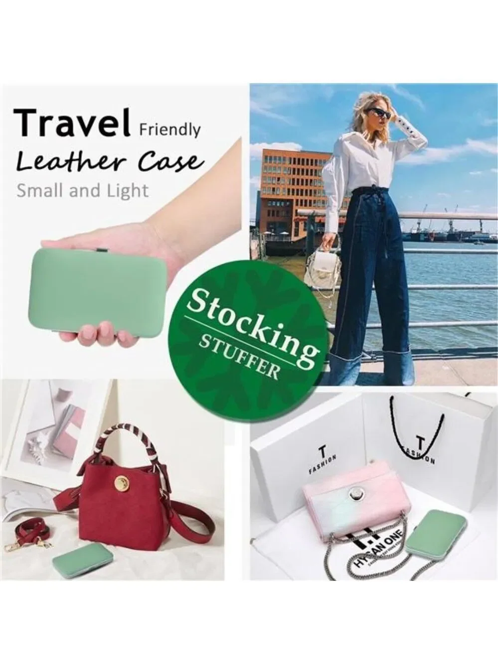 Jade Green Manicure Pedicure Set Stainless Steel Nail Clippers Travel Kit